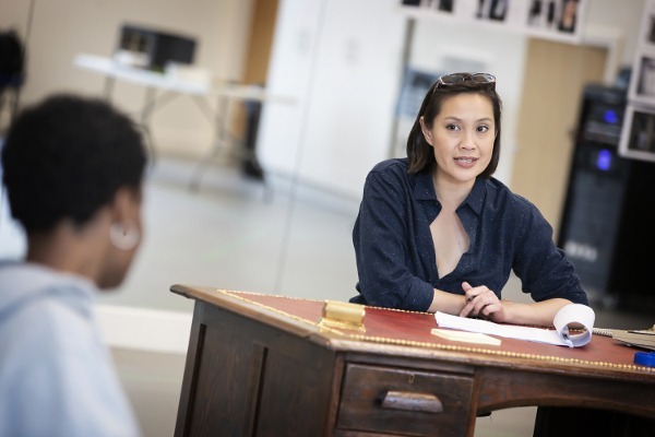 Photo of Wendy Kweh sitting during rehearsals