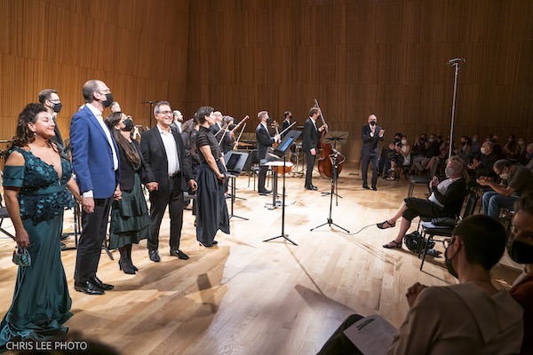 Talea Ensemble performs at DiMenna Center for Classical Music for Azrieli Music Prizes, 10/16/2021. Photo by Chris Lee