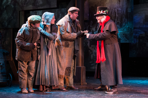 Photo of Scrooge and children