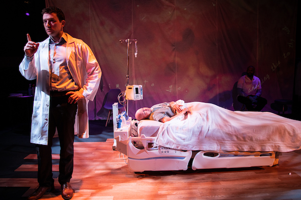 Robin Friend and Erin Cronican in 'Wit' from the Seeing Place Theater (photo by Russ Rowland)