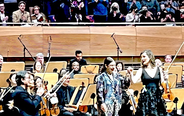 Violinist Lisa Batiashvili, conductor Dalia Stasevska and the New York Philharmonic, 21 January 2023 at David Geffen Hall