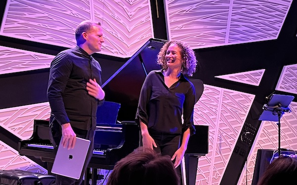 Pianist Michael Sheppard and flutist Jennifer Grim at National Sawdust, 7 March 2023