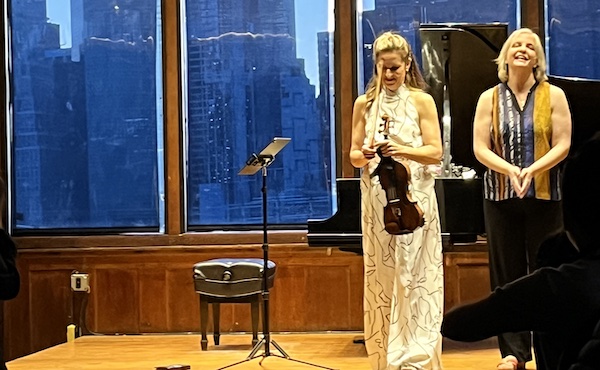 Deborah Buck, Orli Shaham at Bargemusic, 26 May 2023