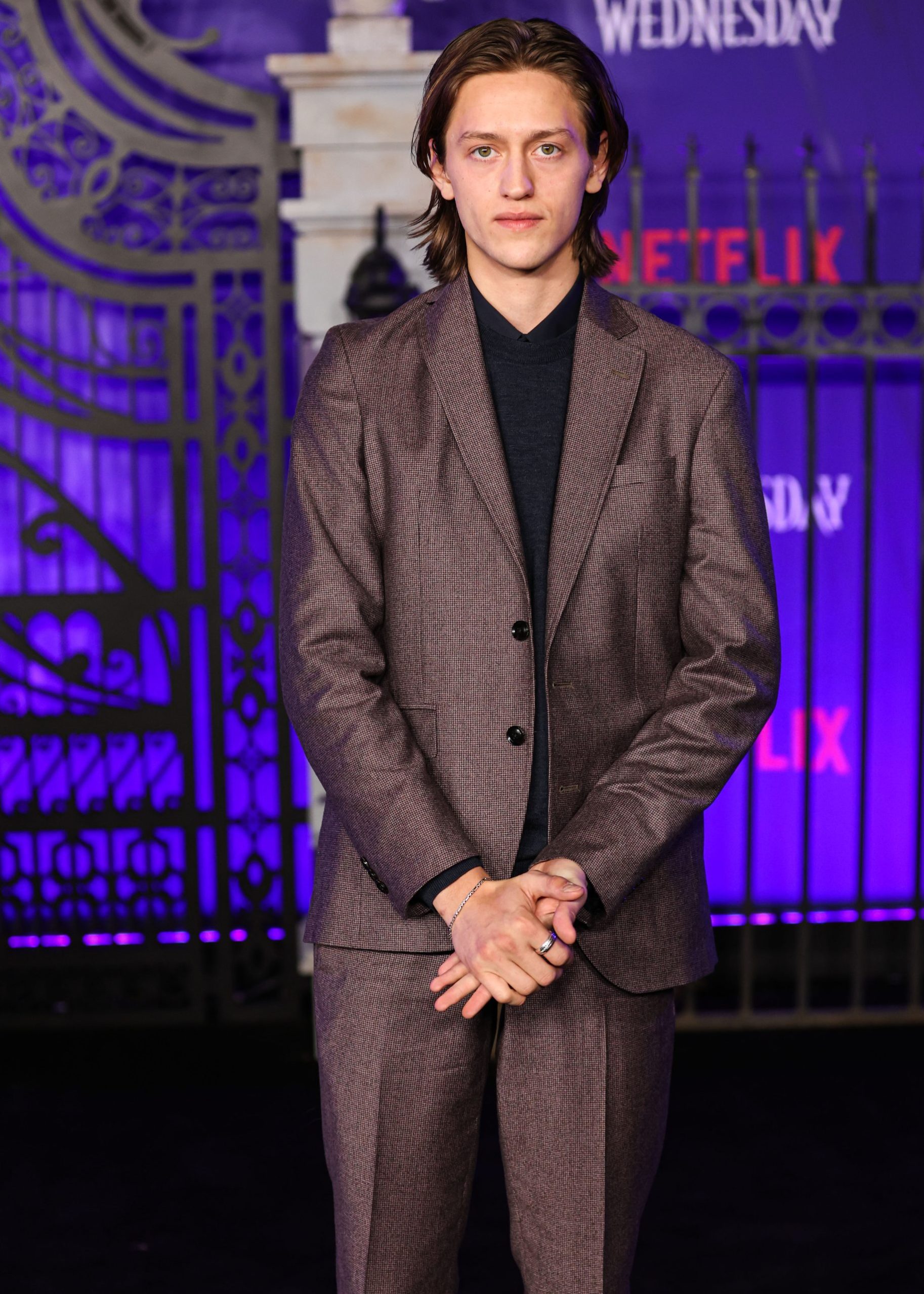 Percy Hynes White image to accompany the article. The image is of him at the World Premiere Of Netflix's 'Wednesday' Season 1 held at the Hollywood American Legion Post 43 at Hollywood Legion Theater on November 16, 2022 in Hollywood, Los Angeles, California, United States. (Photo by Xavier Collin/Image Press Agency/Deposit Photos)