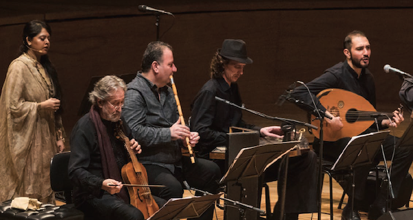 Jordi Savall (second from left) and members of Orient Lux (photo credit: Philippe Matsas)