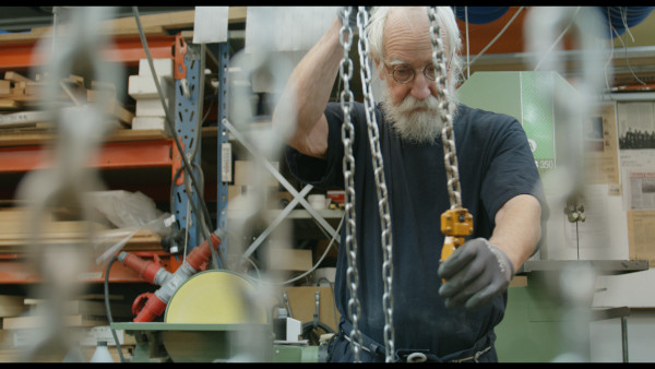 Screenshot of Sven Yrlind in his workshop