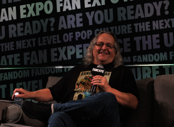 Photo of Kenny James at the Super Mario panel