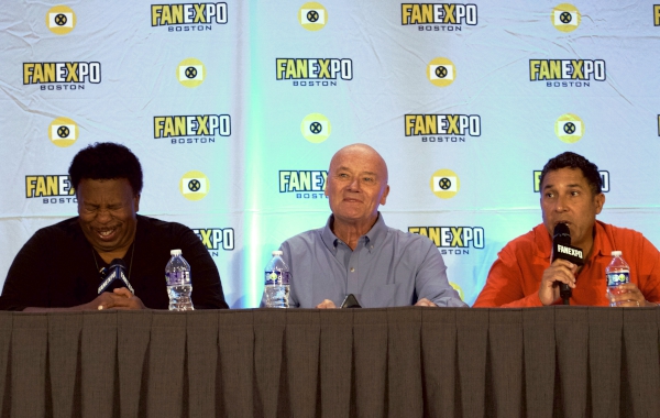 Photo of The Office actors Leslie David Baker, Creed Bratton and Oscar Nunez