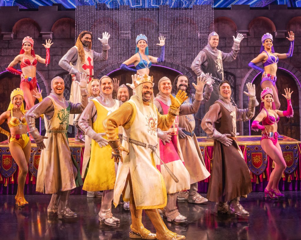 The cast of 'Spamalot' (courtesy of Matt Murphy, Evan Zimmerman)