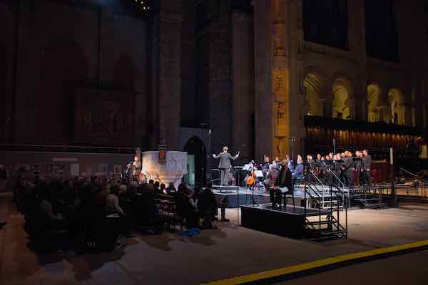 Experiential Orchestra, Cathedral of Saint John the Divine, January 2024 (photo credit: Stefan Bunbury)