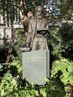 Statue of Antonín Dvořák in Stuyvesant Square Park near his 1890s New York City home