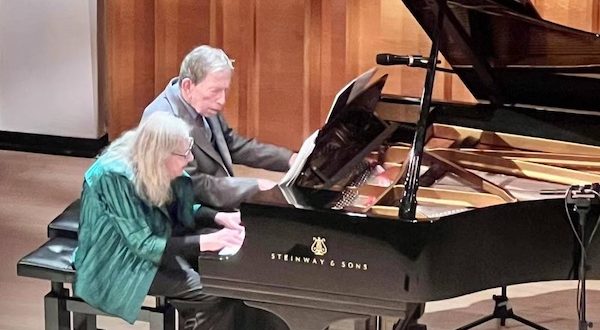 Ursula Oppens and Jerome Lowenthal, photo by June Feng