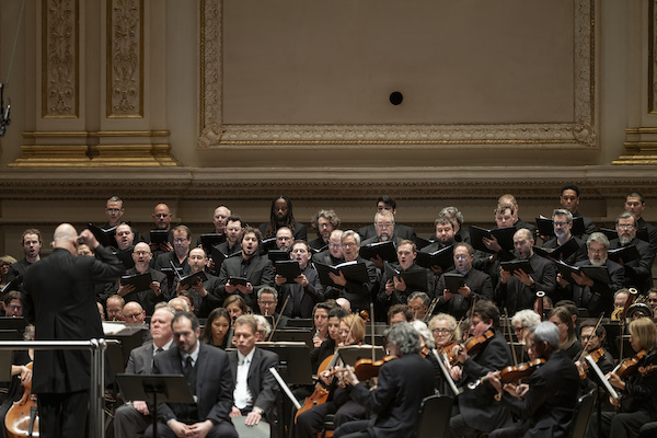 Bard Festival Chorale with the American Symphony Orchestra conducted by Leon Botstein (photo credit: Matt Dine)