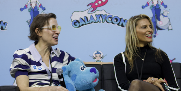 Photo of Blue's Clues voice actor Traci Paige Johnson and producer Angela Santomero