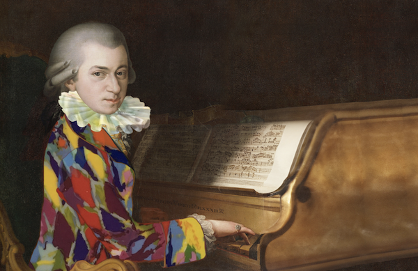 Mozart as Harlequin