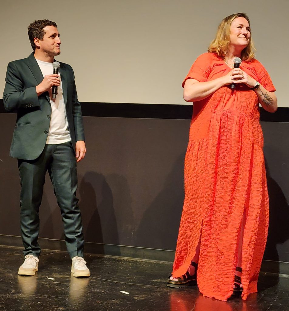 Guillem Morales iMorgan Lloyd Malcolm, after the screening of 'The Wasp' at Tribeca Film Festival (Carole Di Tosti)