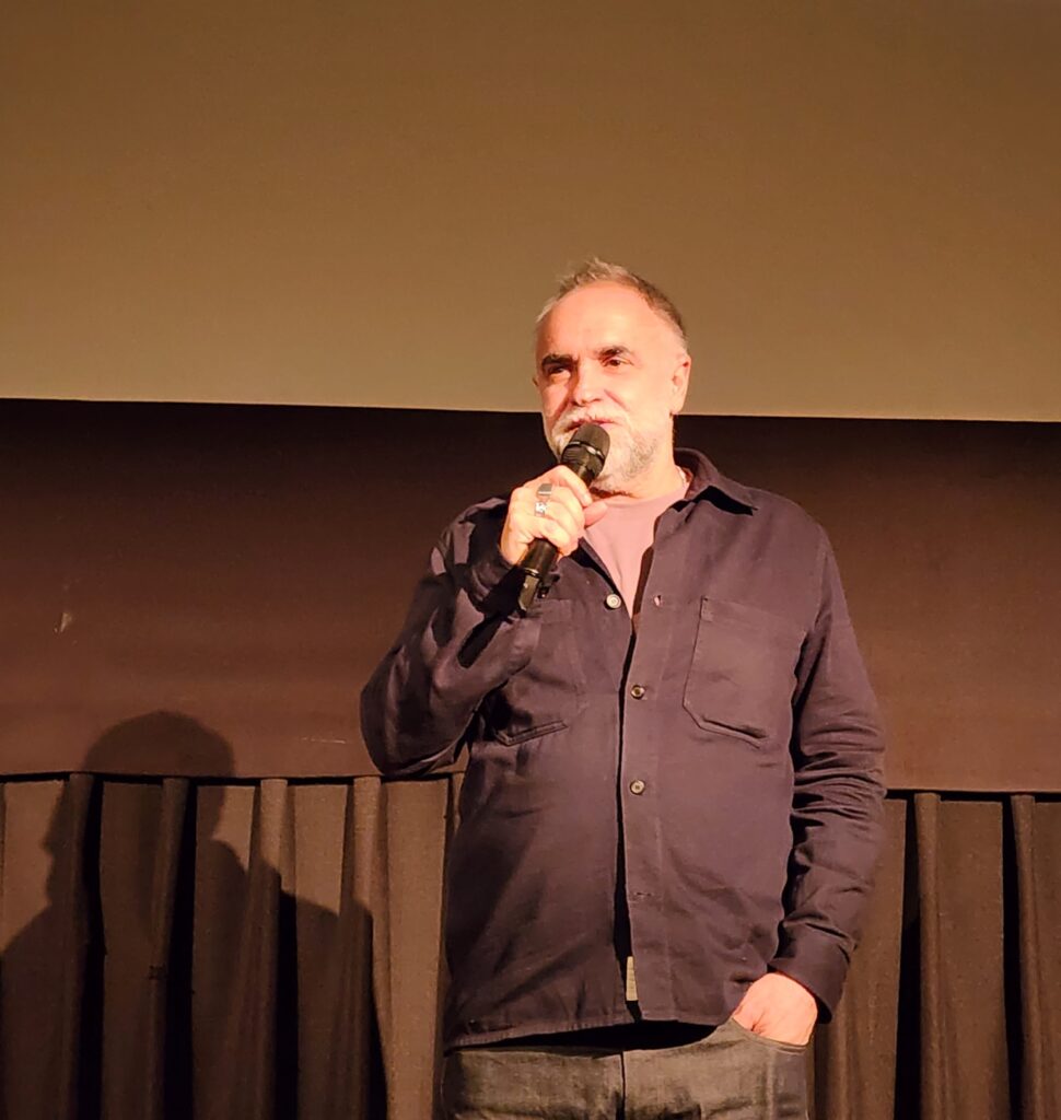 Director Karem Ainouz at the Q and A after the screening of 'Firebrand' (Carole Di Tosti)