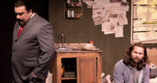 Kirk Gostkowski and Brandon Hughes in the Chain Theatre's 'Simpatico' by Sam Shepard (photo by Luis Amador)