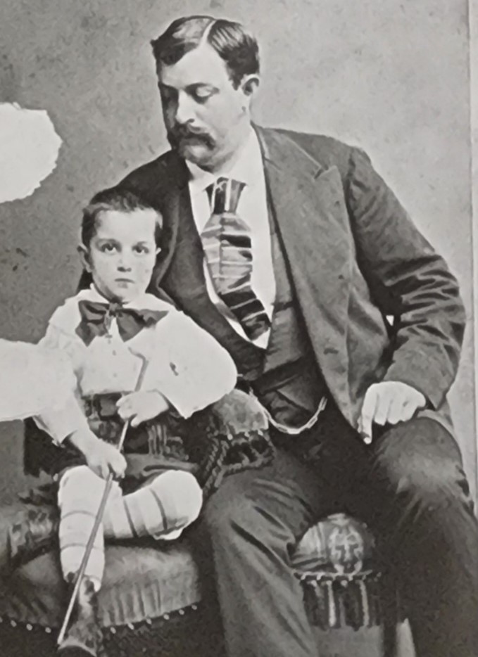 Oscar Chopin with son Jean Chopin (Missouri Historical Society)