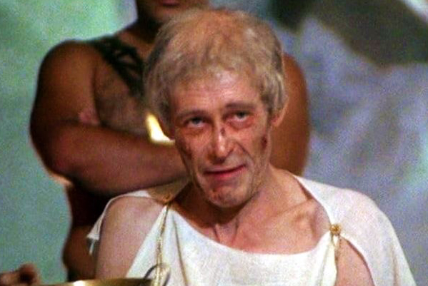 Peter O’Toole played the Emperor Tiberius