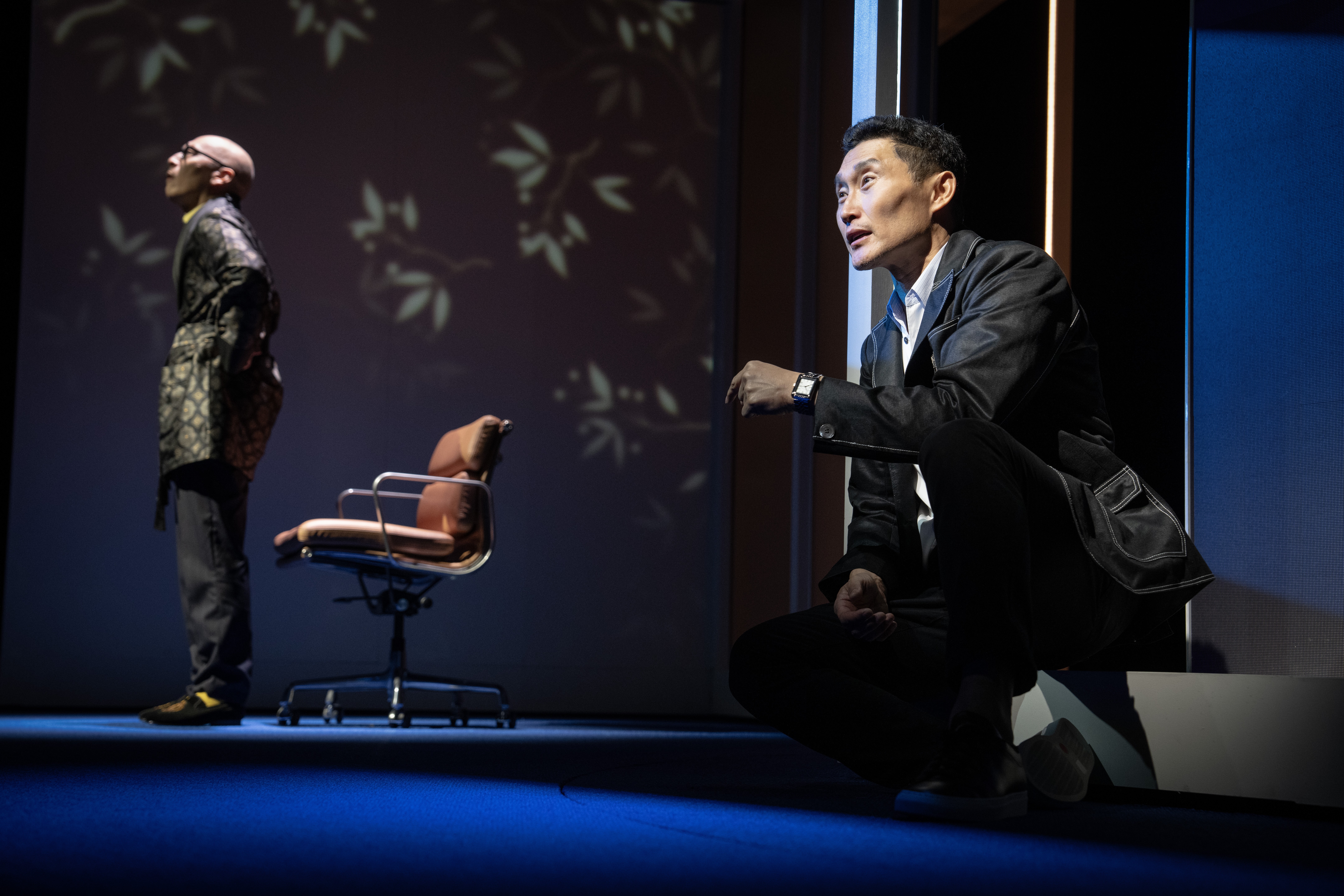(L to R): Francis Jue, Daniel Dae Kim in 'Yellow Face' (Joan Marcus)