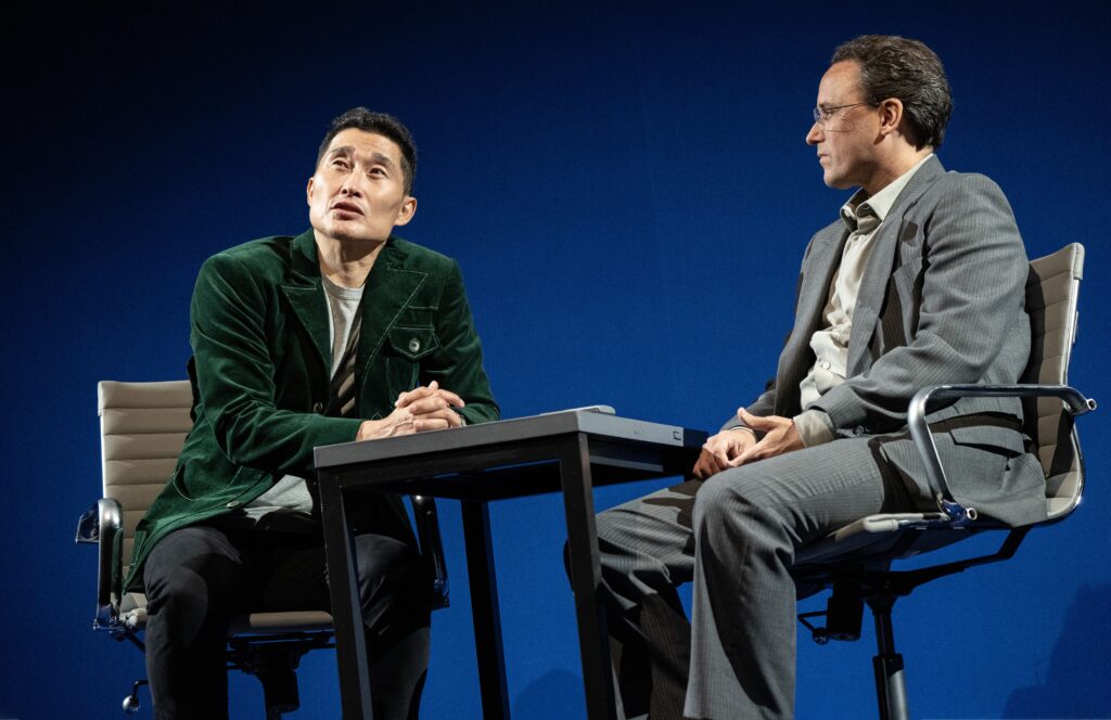 (L to R): Daniel Dae Kim, Greg Keller in 'Yellow Face' (Joan Marcus)
