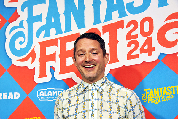 Elijah Wood on the Fantastic Fest red carpet