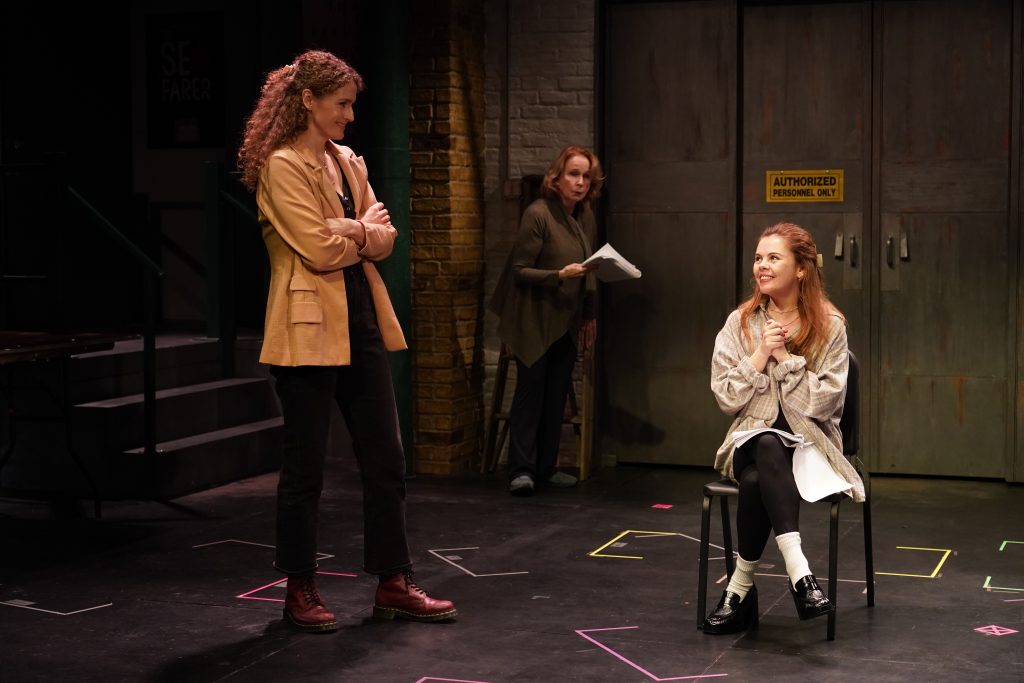 (L to R): Brenda Meaney, Kate Burton, Saoirse-Monica Jackson in 'Irishtown' (Carol Rosegg)