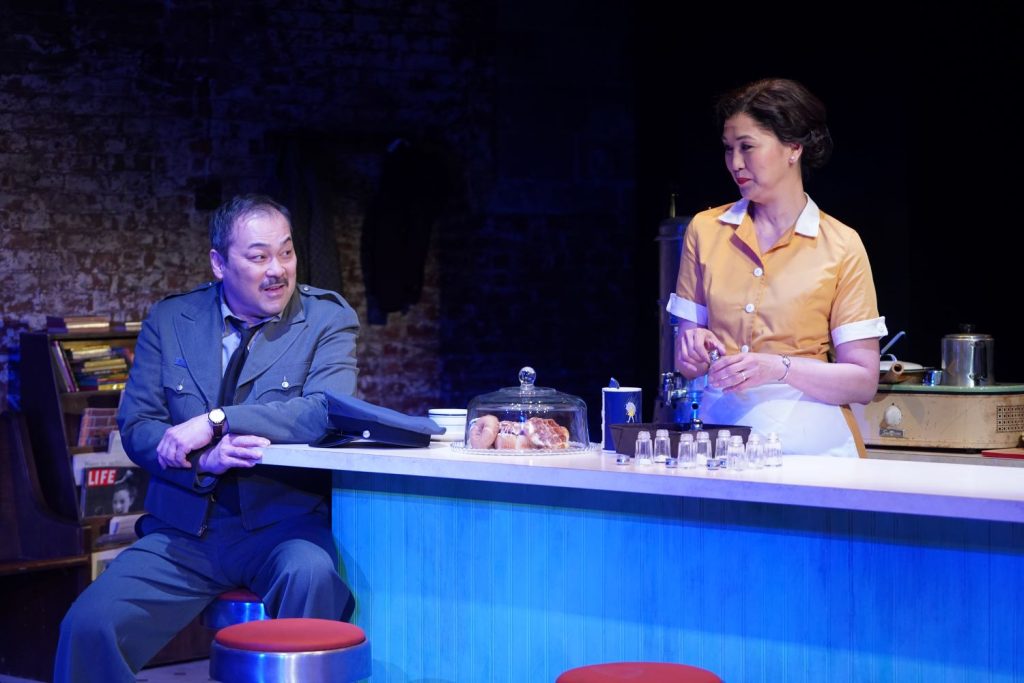 David Shih, Cindy Cheung in 'Bus Stop' (Carol Rosegg)