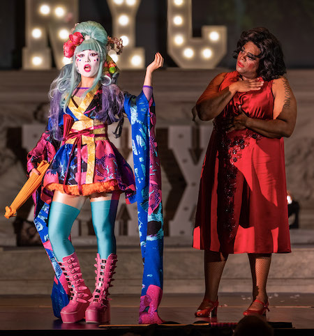 Bernard Holcomb, Angela Yam in Heartbeat Opera's 'Orgy & Bess' (credit: Russ Rowland)