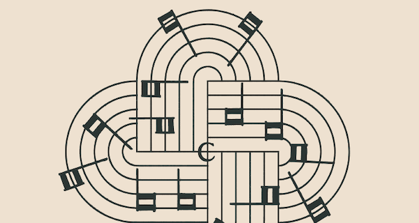 Erik Carlson and Ensemble Combinatoria – 'Canone nel Nodo de Salamone' by Pier Francesco Valentini album cover detail