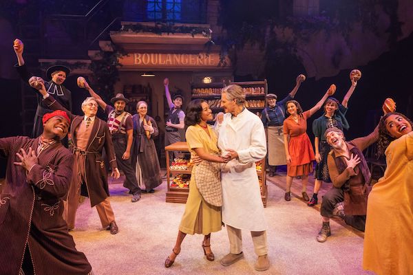 Ariana DeBose and Scott Bakula (center) and the cast of The Baker's Wife (Matthew Murphy and Evan Zimmerman)