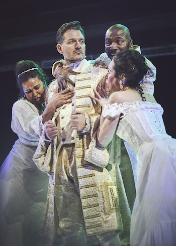 Kathryn McCreary, Glenn Seven Allen, Jamari Darling, and Natalie Walker (clockwise from left) in Heartbeat Opera’s 'Manon!' (Andrew Boyle)