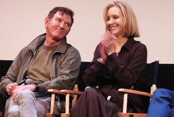 Writer/Director Michael Patrick King and Lisa Kudrow at SXSW Q&A after screening. (Photo by author)