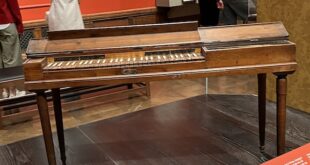 Clavichord owned by Mozart, at the Morgan Library and Museum, April 2026