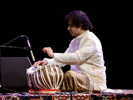 Amit Kavthekar playing the tabla