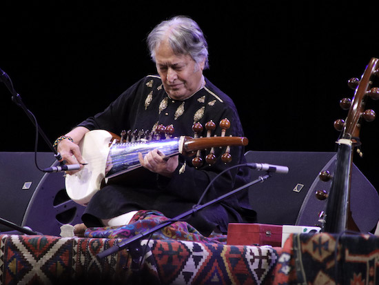 Amjad Ali Khan playing the sarod (Keith Getter)