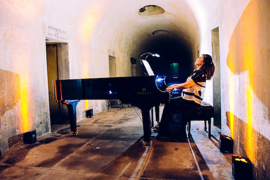 Min Kwon at the Green-Wood Cemetery Catacombs (credit: Death of Classical)