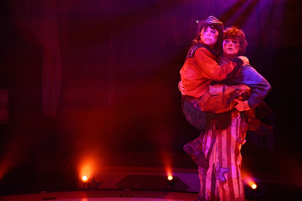 Xhloe and Natasha in 'And. Then the Rodeo Burned Down' at Ars Nova, May 2026 (Ben Arons)