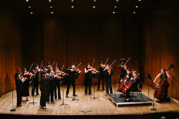 Curtis Chamber Orchestra string players, NYC, 17 May 2026