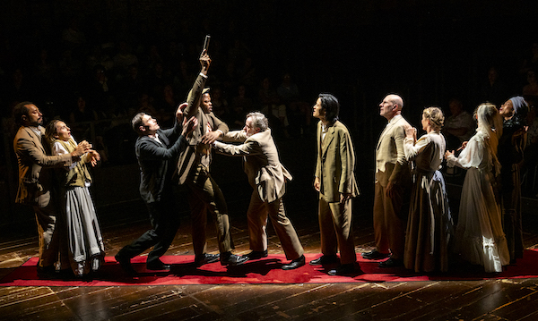 William DeMeritt, Sophie Metcalf, Sam Underwood, Sam Adegoke, Spencer Aste, Elijah Guo, Jordan Lage, Sarah Long, Amelia Mason, Kimberlee Walker in 'The Real Ivanov' (Russ Rowland)