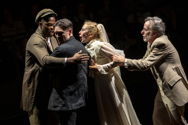 Sam Adegoke, Sam Underwood, Amelia Mason, Spencer Aste in 'The Real Ivanov' (Russ Rowland)
