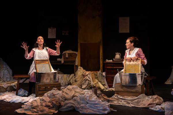 L–R: Rachel Ravel, Livvy Marcus in 'benevolent' (Nina Goodheart)