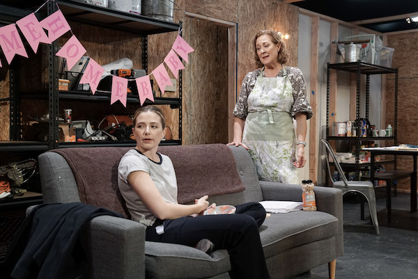 Anna Roman as Ashley and Karen Ziemba as Slipper in L.B. Browne’s “Safe House” (Viktorija Mickute)