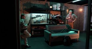 Julianna Layne as Young Claire and Marc Kudisch as Rock in L.B. Browne’s “Safe House” (Viktorija Mickute)