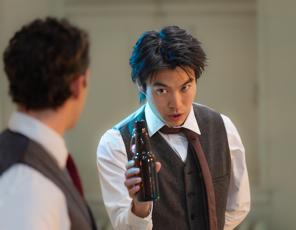 Yaron Lotan, Daniel Liu in 'The Invention of Love' (photo credit: Paul Lutvak)