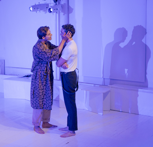 José Espinosa and Yaron Lotan in 'The Invention of Love' (photo credit: Paul Lutvak)