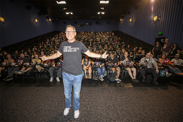 Matthew Lillard connecting with the audience at the premiere